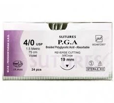 نخ بخیه PGA – Polyglycolic Acid Suture (قابل‌جذب)